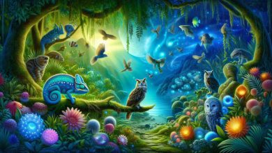 جغد روی شاخه درخت