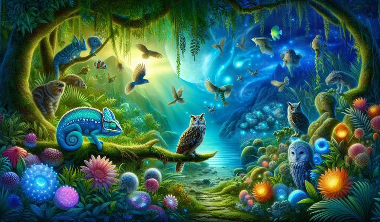 جغد روی شاخه درخت