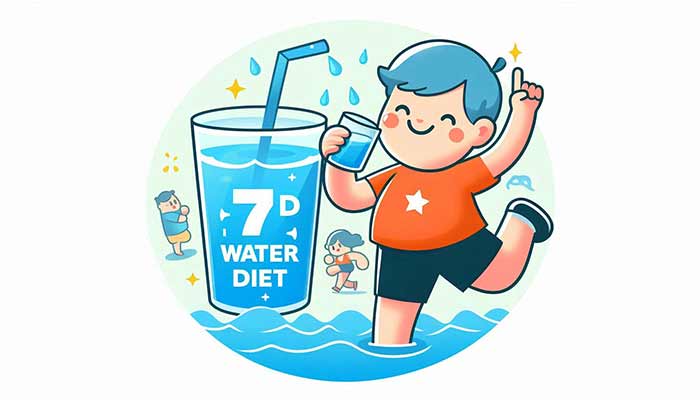 رژیم آب درمانی 7 روزه برای لاغری شکم