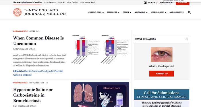 سایت نیو انگلند ژورنال آو مدیسین