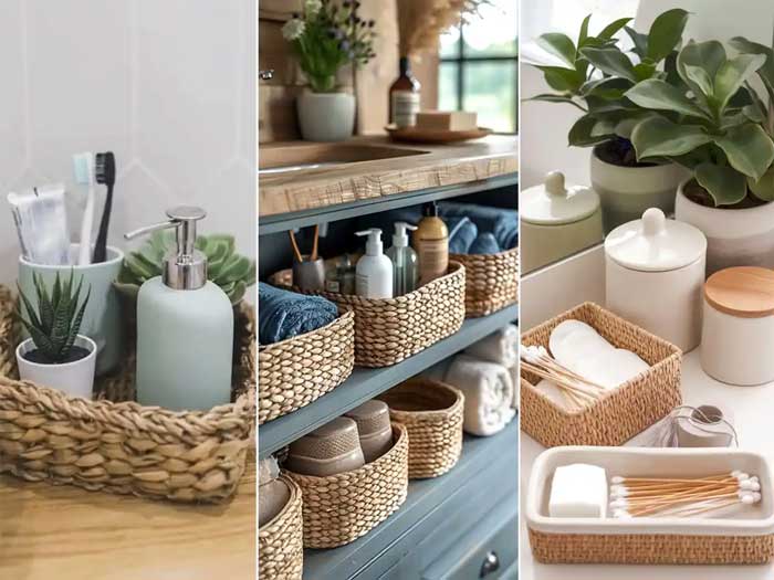 مرتب کردن و سازماندهی بهتر با ظروف حصیری